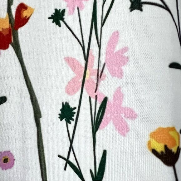 Noracora White Multicolored Floral V-Neck Cap Sleeve Casual Maxi Dress - Picture 6 of 15